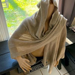 Calvin Klein Hooded Shawl One Size